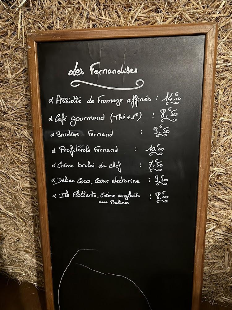 Chez Fernand - Restaurant Saint-Herblain - Menu Image 2